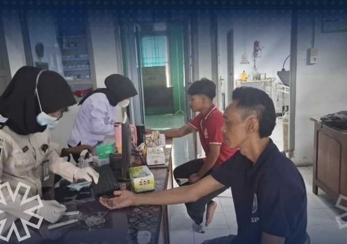 Klinik Pratama Lapas Tembilahan Lakukan Pengecekan Kesehatan Rutin dan Cek Darah Warga Binaan