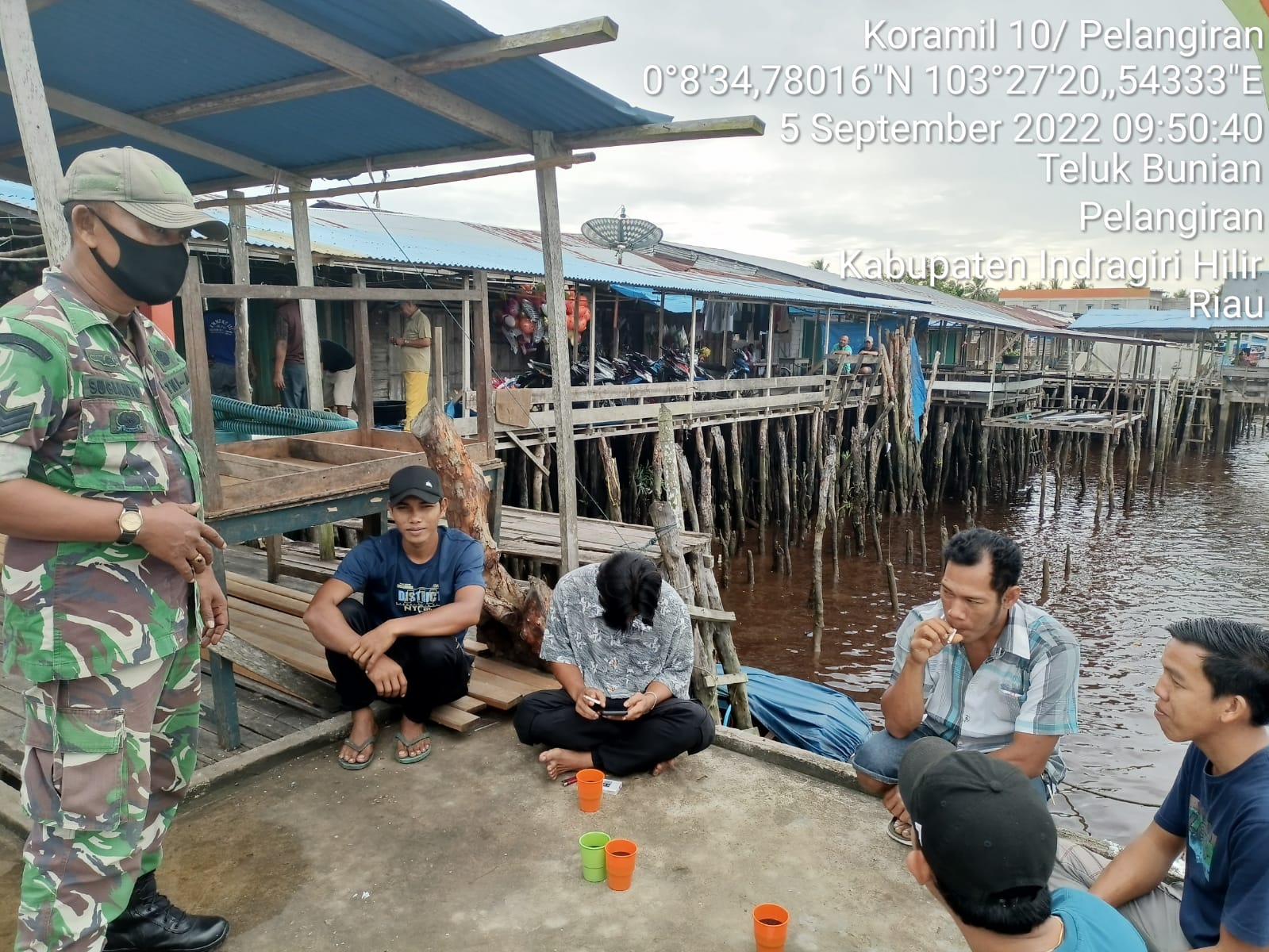 Serka Sugianto Babinsa Koramil 10/Pelangiran Kodim 0314/Inhil Lakukan Sosialisasi