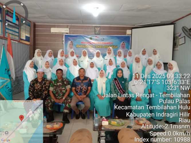 Danramil 01/Tembilahan  yang diwakili Danposramil Tembilahan Hulu Peltu Jaharzam Mengikuti Muscab V HIMPAUDI Tembilahan Hulu