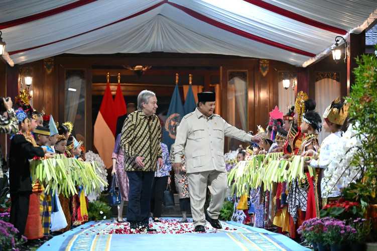 Presiden Prabowo Sambut Kunjungan Sekjen PBB António Guterres di Hambalang