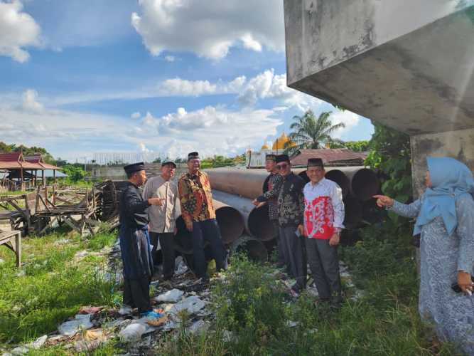 Mangkrak 7 Tahun, Ninik Mamak dan Tokoh Masyarakat Rumbio Minta Pemerintah Lanjutkan Pembangunan Jembatan