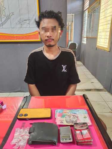 Polsek Kemuning Ungkap Kasus Narkotika, Seorang Pemuda Diamankan dengan Barang Bukti Sabu