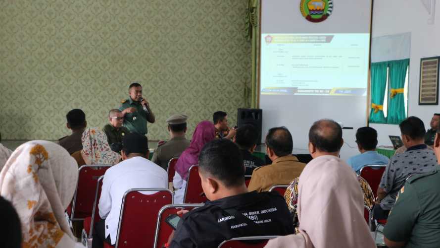 Matangkan Persiapan Pekan Ragam Budaya Nusantara & Bazar di HUT ke-78 TNI, Kodim 0314/Inhil Gelar Rapat Koordinasi.