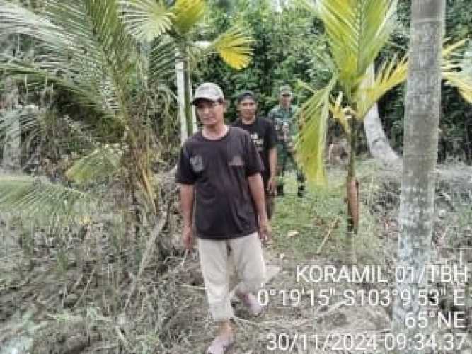 Sertu Jondri Jaga  Situasi Karhutlah dengan Sosialisasi