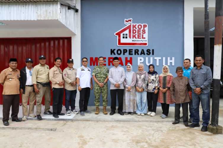 Dandim 0314/Inhil Hadiri Launching Virtual Operasionalisasi 1061 Kopdes Se-Nusantara