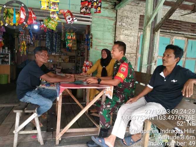 Babinsa Memberikan Pemahaman Kepada Warga Tentang Wawasan Kebangsaan,Jiwa Patriotisme dan Pancasila