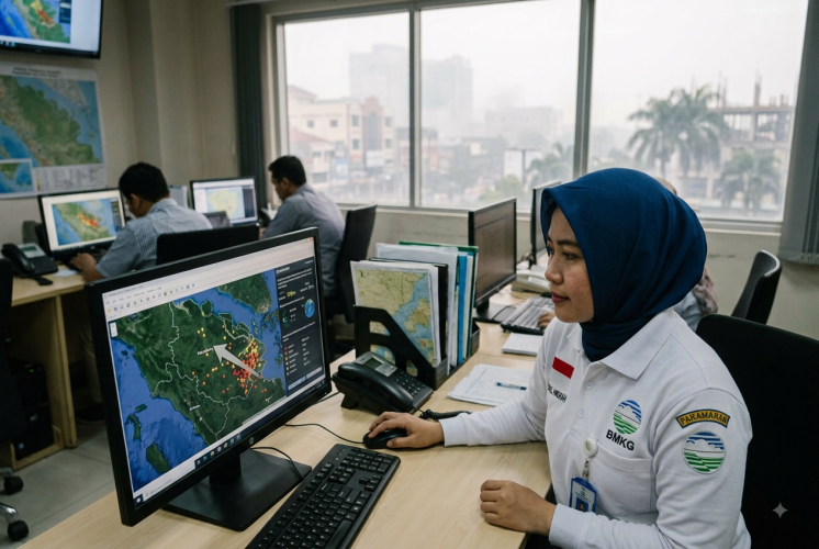 Hotspot di Sumatera Muncul 3.227 Titik, Sumsel Masih Dominan 2.283, Riau 71, dan Inhu 41