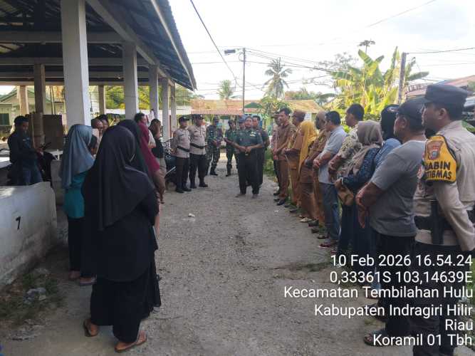 Danramil 01/Tembilahan Laksanakan Sosialisasi Alokasi Warga Terdampak Lahan KDKMP