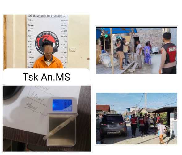 Sat Resnarkoba Polres Batu Bara Gencarkan GSN dan KRYD, Dua Pelaku Penyalahgunaan Narkotika Diamankan