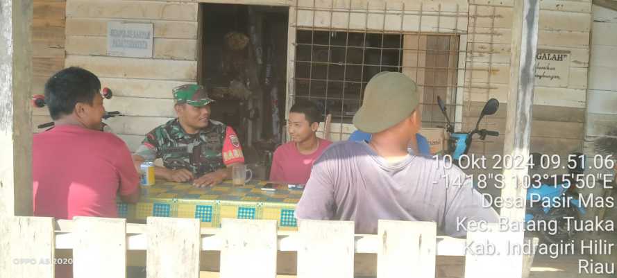 Babinsa Pasir Mas Himbau Tokoh Masyarakat