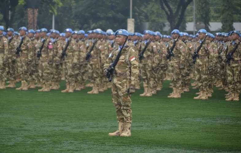 Asops Panglima TNI Pimpin Upacara Penyambutan Satgas Indo RDB 39-F Serta Kizi 37-K MINUSCA