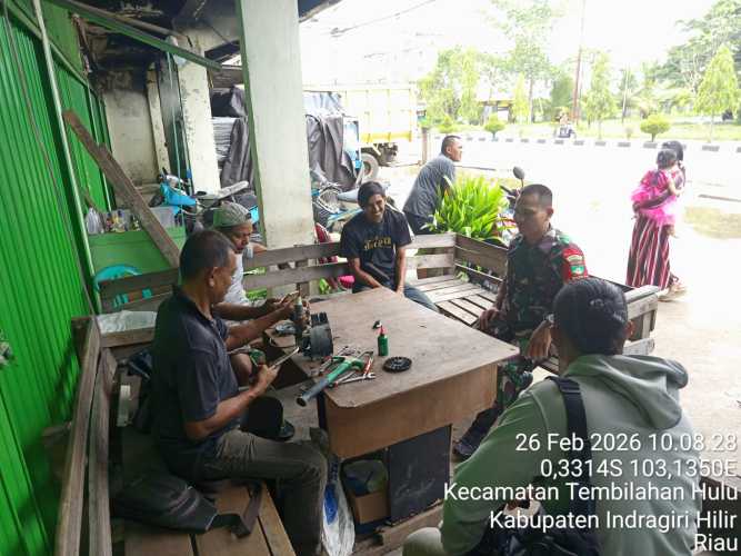 Babinsa Serda Ronald Manalu Tularkan Pola Hidup Sehat di Bulan Puasa