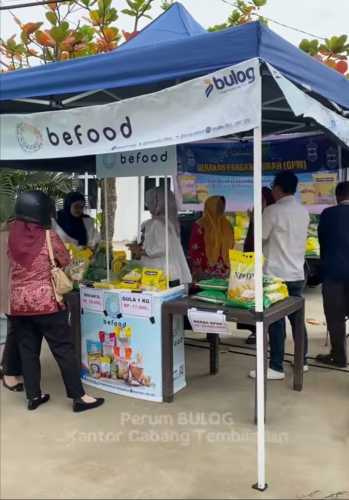 Perum BULOG Kantor Cabang Tembilahan Gelar Gerakan Pangan Murah Sambut Ramadhan 1447 H