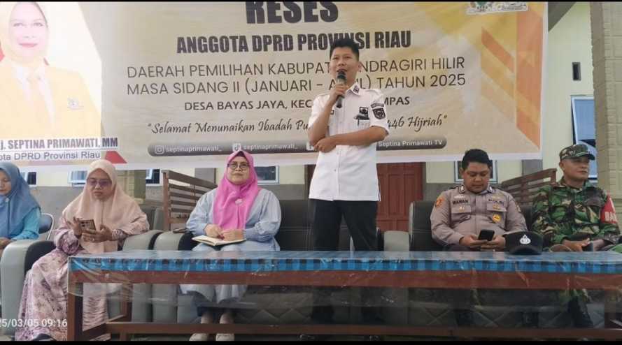 Reses Anggota DPRD Provinsi Riau Bahas Pengembangan Potensi dan Kendala Infrastruktur di Desa Bayas Jaya