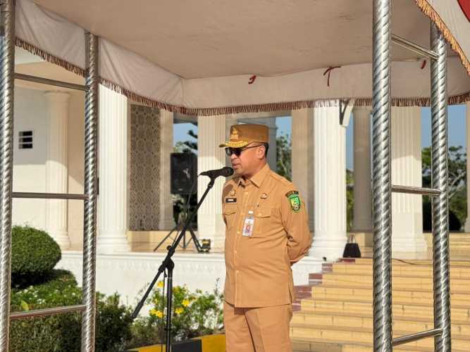 Dari Apel Perdana 2026, Sekda Rohil Soroti Disiplin ASN dan Tantangan Anggaran