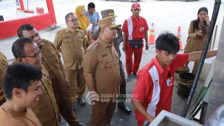 Wakil Bupati Asahan Sidak Bahan Bakar Minyak (BBM) SPBU Simpang Tanjung Alam