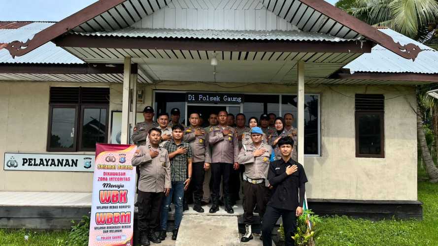 Sosialisasi dan asistensi kegiatan pembangunan Zona Integritas (ZI) menuju WBK dan WBBM tahun 2025 di Polsek Gaung