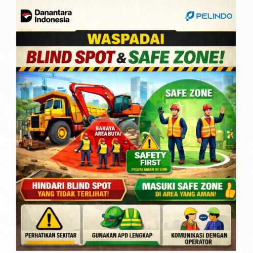Peringatan Keras Bahaya Blind Spot, Pelindo Imbau Pekerja Waspada