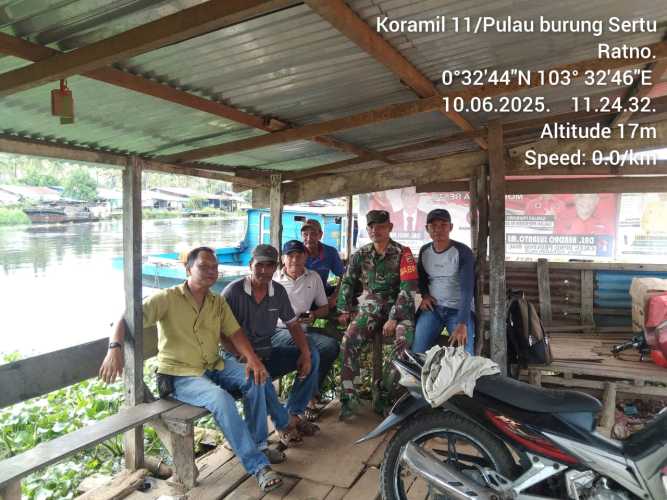 Babinsa Bukit Sari Intan Jaya Siaga Hadapi Potensi Karhutla di Musim Cuaca Ekstrem
