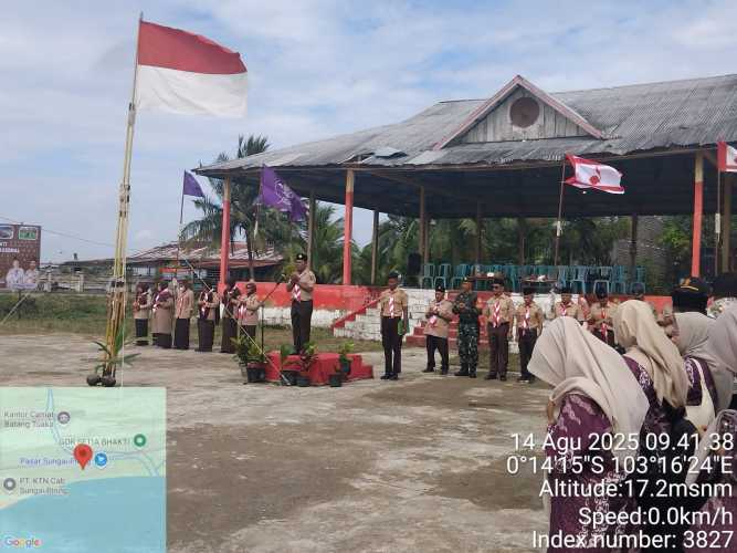 Peringatan Hari Pramuka Nasional Ke-64 di Batang Tuaka, Kolaborasi Membangun Ketahanan Bangsa