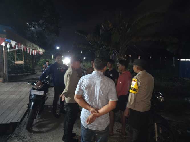 Polsek Pelangiran Intensifkan Patroli KRYD, Wujudkan Kamtibmas Aman dan Kondusif