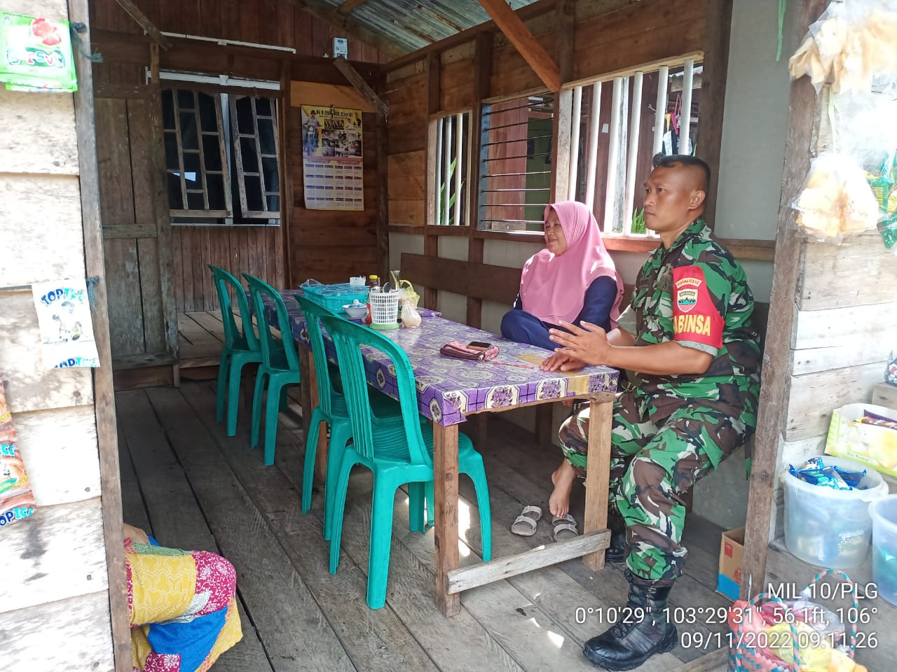 Koptu J.Manurung Menyapa Warga