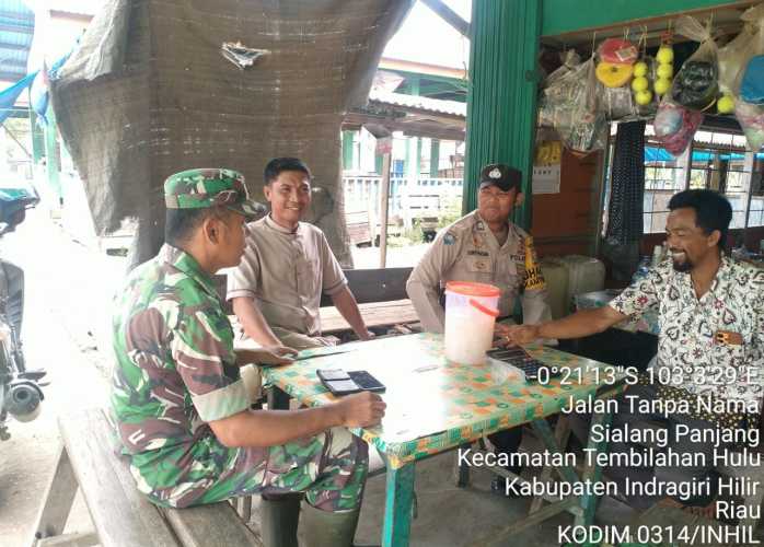 Babinsa Sialang Panjang Lakukan Cooling Down System Selama Ramadhan