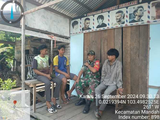 Babinsa Bolak Raya Ciptakan Pemili Damai, Hindari Perselisihan