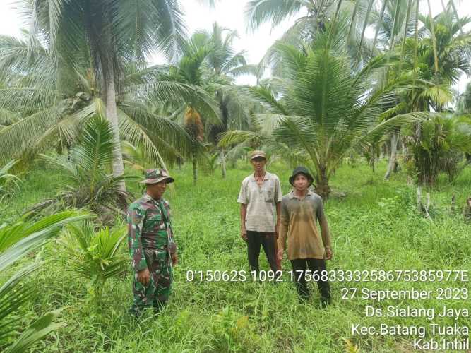 Koptu Sihabudin Mengawasi Daerah Rawan Karhutlah