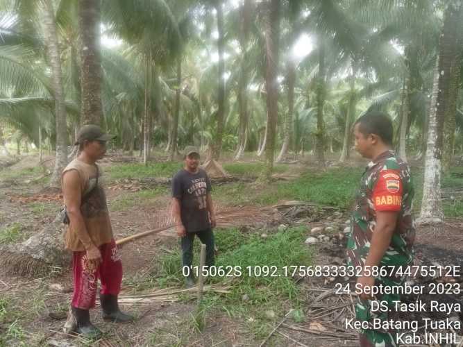 Serda Syafrijon Kunjungi Lahan Petani yang Rawan Karhutlah