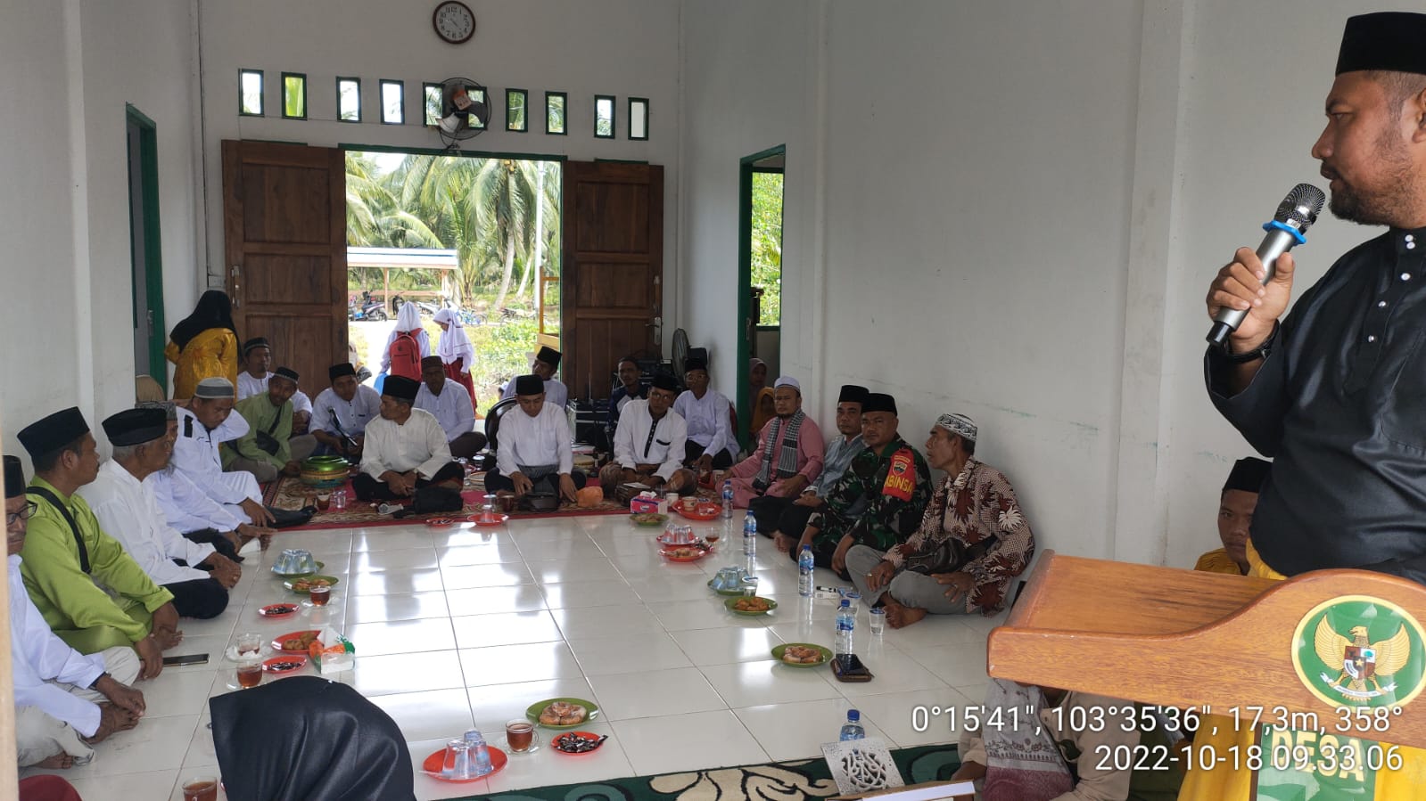 Serda Candra Bastian Babinsa Koramil 10/Pelangiran Ikut Memperingati Maulid Nabi Muhammad Saw