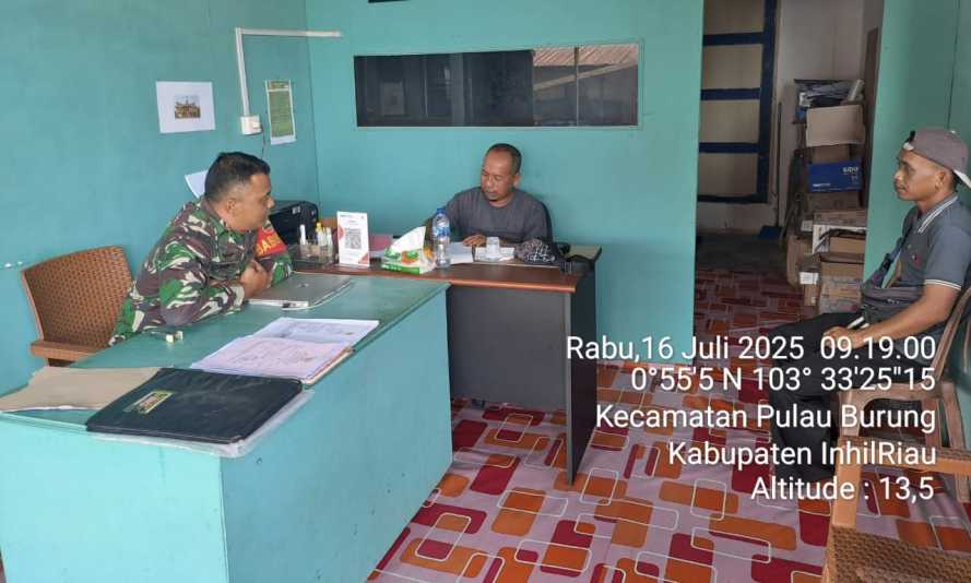 Babinsa Koramil 11/Pulau Burung Tingkatkan Sinergi dengan Stakeholder Pelabuhan untuk Jaga Kamtibmas