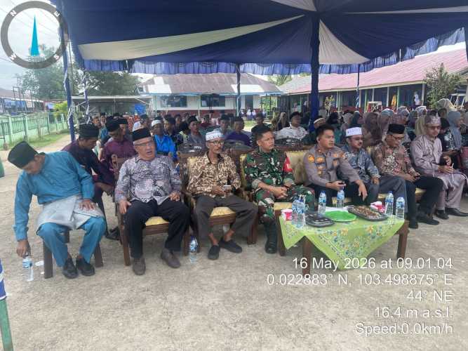 Babinsa Koramil 08/Mandah Hadiri Perpisahan Siswa SD Negeri 01 Mandah, Perkuat Sinergi Pendidikan dan TNI