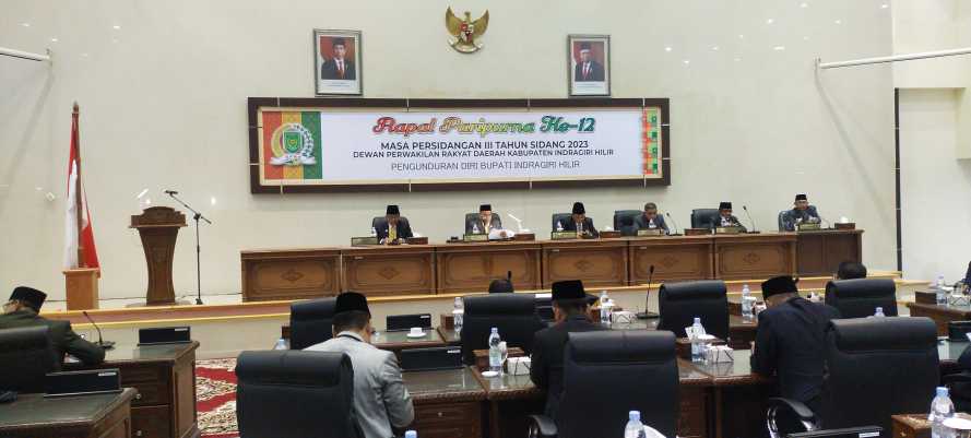 Galeri DPRD Inhil Agendakan Pengunduran Diri Bupati Inhil Pada Paripurna Ke-12