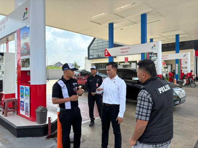 Polres Inhil Cek Ketersediaan dan Distribusi BBM serta LPG Jelang Lebaran
