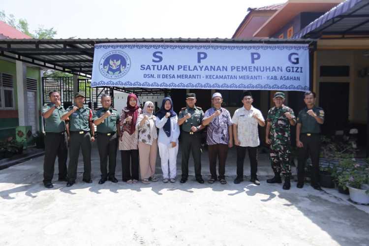 Dandim  0208/Asahan  Tinjau Operasional SPPG BGN di  Kecamatan Meranti