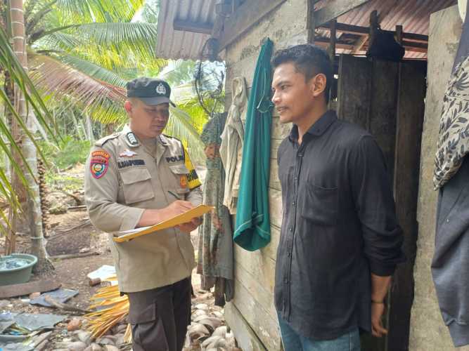 Bhabinkamtibmas Desa Rotan Semelur Intensifkan DDS, Perkuat Harkamtibmas yang Aman dan Kondusif