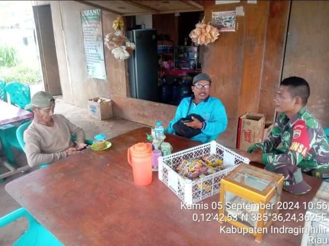 Jelang Pilkada, Babinsa Pulau Burung Instens Sosialisasi Kamtibmas