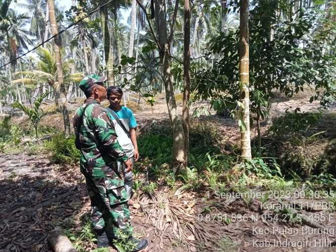 Sertu Wisnu Hartono Membangun Jaringan Pencegahan Karhutlah