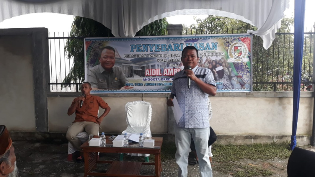 200 Orang Masyarakat Hadir dalam Penyebarluasan Perda Nomor 4 tahun 2023  Oleh Anggota DPRD Pekanbaru