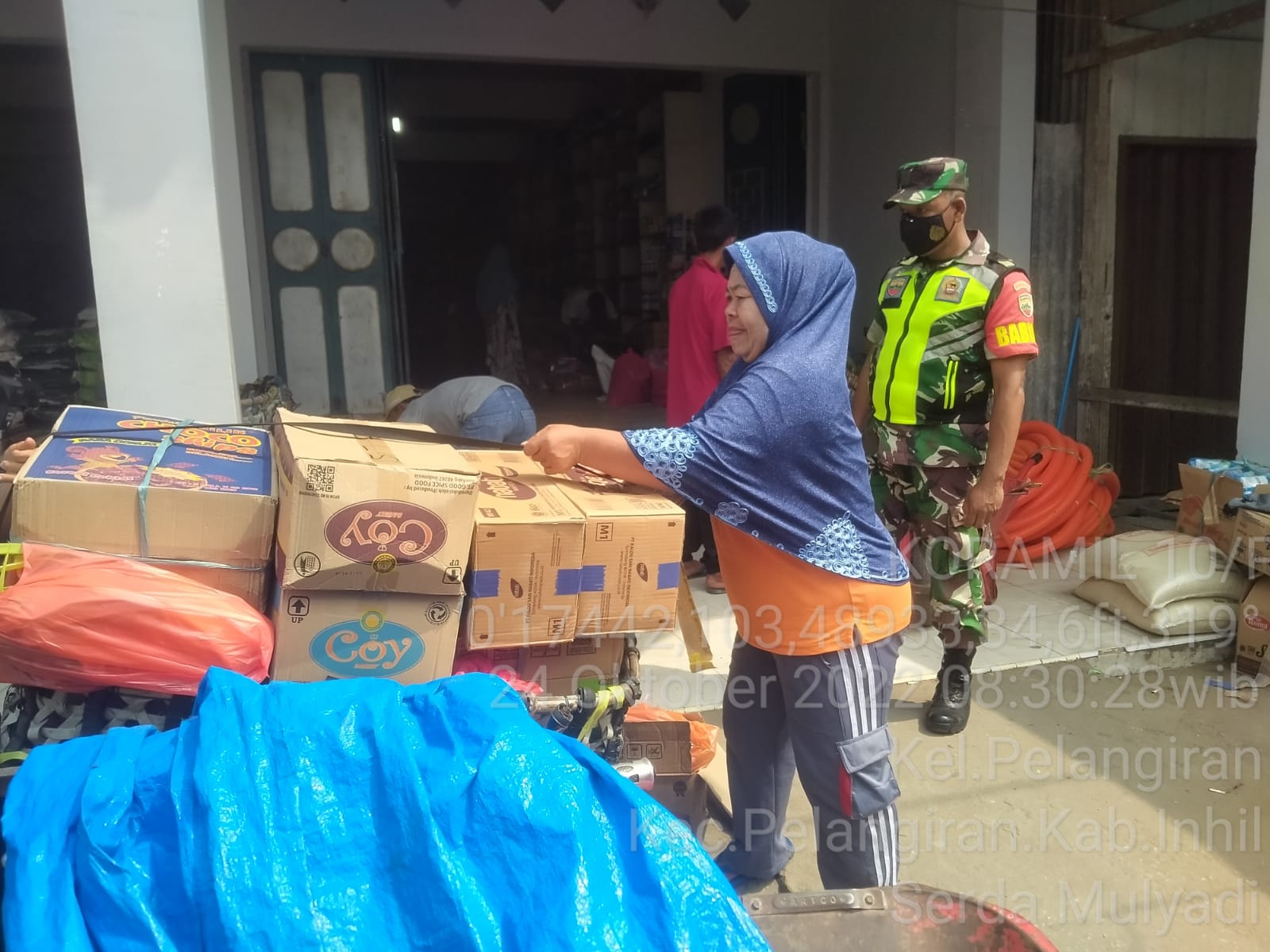 Serda Mulyadi  Babinsa Koramil 10/Pelangiran Melaksanakan Konklusikan Sosialisasi