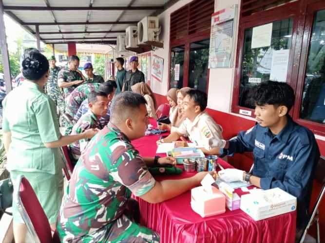 Peringati Hari Juang TNI -AD Tahun 2023, Kodim 0314/Inhil Gelar Aksi Donor Darah