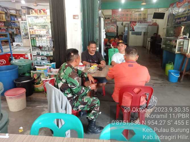 Babinsa Koramil 11/Pulau Burung Gelar Binter Terpadu