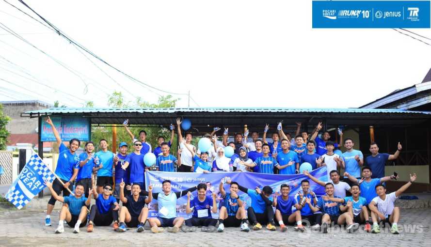 Tembilahan Runners Sukses Gelar Flag Off Pocari Sweat Virtual Run 2023