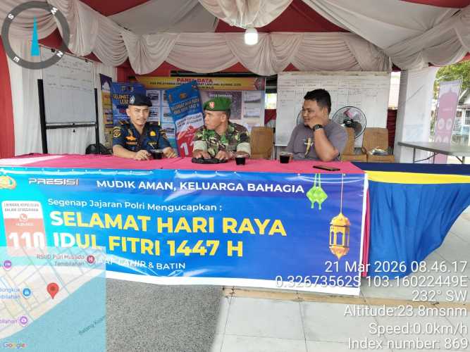 Babinsa Mandah Berperan Andil Menjaga Arus Mudik Laut di Pelabuhan Pelindo Tembilahan