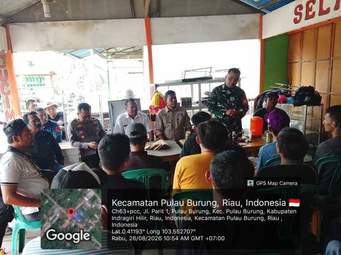 Pasca Kebakaran, Babinsa Pulau Burung Berikan Pendampingan untuk Pulihkan Trauma Warga
