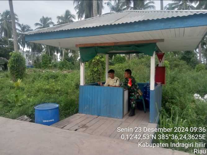 Kodim 0314/Inhil Jalin Silaturahmi dengan PT RSUP, Tingkatkan Keamanan