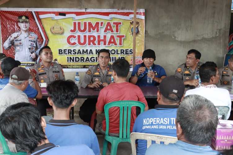 Jum'at Curhat, Polres Inhil Datangi Pelabuhan Pelindo