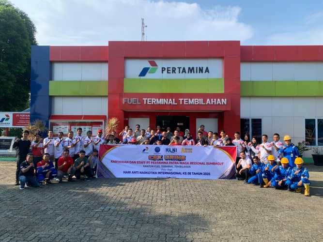 Pertamina Patra Niaga FT Tembilahan Gelar Tes Urine Mandiri dalam Peringatan HANI Ke-38
