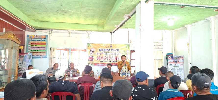 Selamatkan Generasi Muda, Pemdes Keritang Gelar Sosialisasi Anti-Narkoba Masif